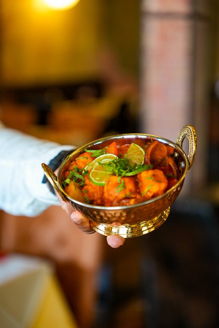 Curry im Kupfertopf